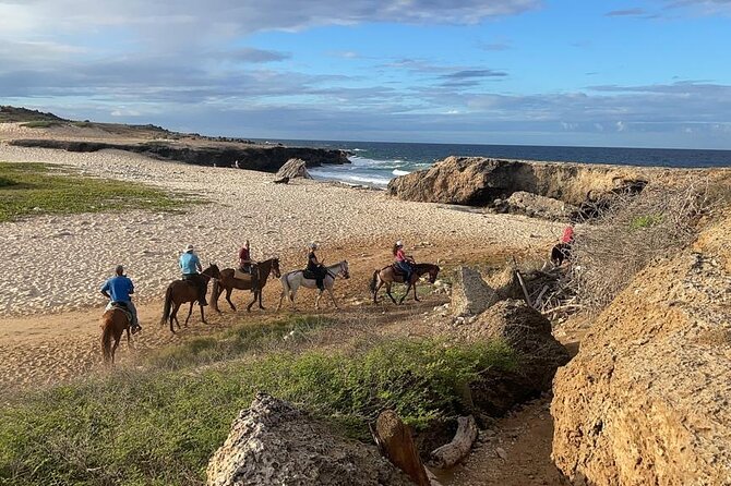 2-Hour Horseback Riding Tour to Little Natural Bridge in Aruba - What the rocky trail feels like
