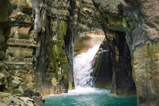 27 Waterfalls Damajagua Amber Cove, Taino Bay - Puerto Plata - Sliding, jumping, and using the stairs