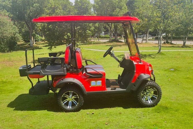 4Seater UTV Golf Cart in Grand Turk - The cart’s equipment and comfort