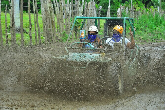 5 tours in 1 (Eco Farm/Horseback/City Tour/Buggy/Zipline) - Buggy trails, dust, mud, and a river swim