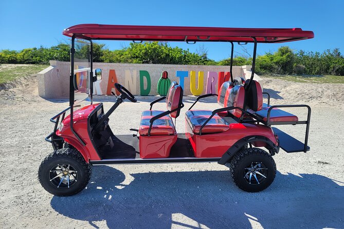 6-Seater Golf Cart: Grand Turk - The cart itself: comfort, roof, storage, and controls