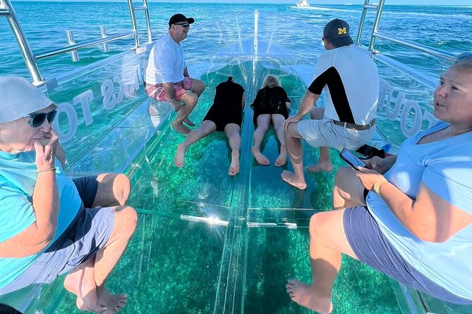 75 Minutes Clear Boat Tour in Caicos Island - The front bow is the best photo spot