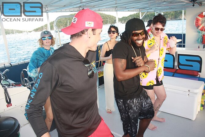 Afternoon Snorkel, Pizza & Sunset Tour departing from St. Thomas & St. John - Two reefs, one pizza boat, and a sunset party