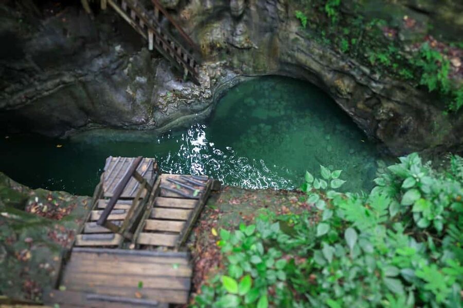 Amber Cove/Taino Bay: 7 Waterfall Tour with Swimming & Lunch - The uphill walk into the canyon