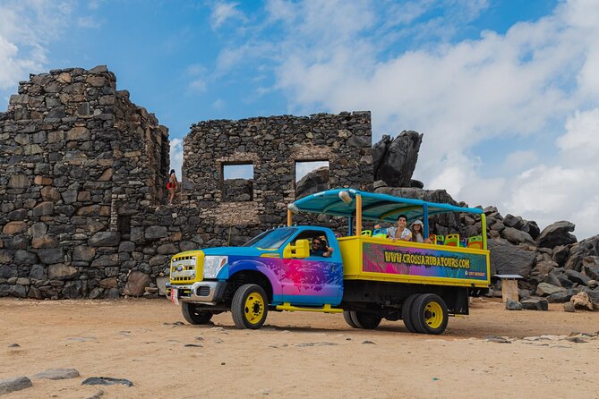 Aruba Full Island Safari with Baby Beach & Natural Bridge - Bushiribana shows Aruba’s gold-mining past