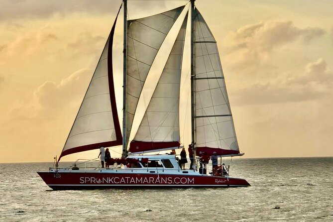 Aruba Morning Snorkeling or Sunset Sail to Boca Catalina With BBQ - Afternoon sailing and the sunset finish