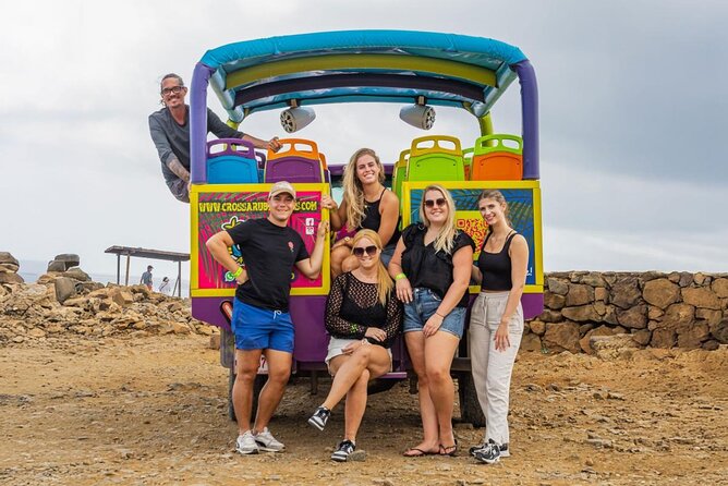 Aruba National Park Tour with Natural Pool & Baby Beach Snorkel - The open-air truck: the biggest benefit and drawback