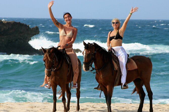 Aruba North Coastline: Small-Group Horseback Riding Tour - Wariruri Bay and the baby natural bridge
