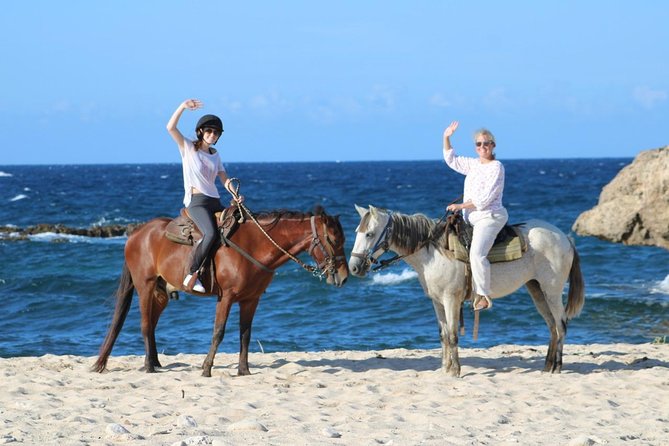 Aruba's Northern Coast Horseback Adventure - Wariruri Bay, sand dunes, and the baby natural bridge