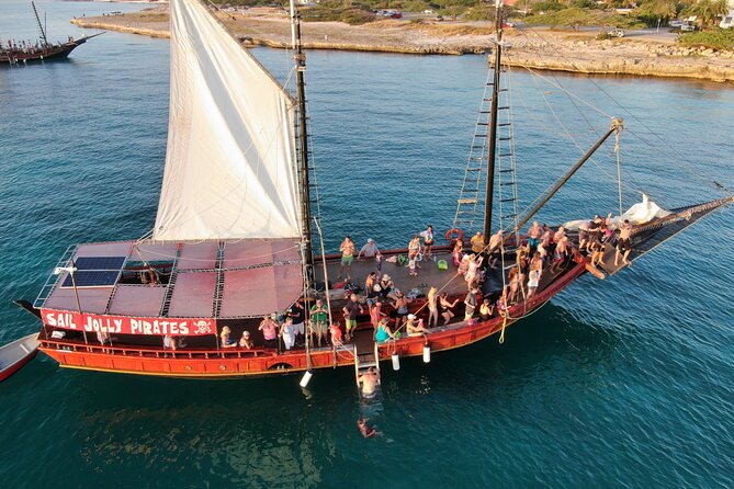 Aruba Sunset Jolly Pirate Sail with Open Bar - Sailing west from Aruba as the light fades