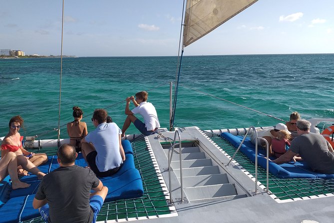 Aruba Sunset Sail Cruise Aboard The Dolphin Catamaran - A sunset sail with a party-boat spirit