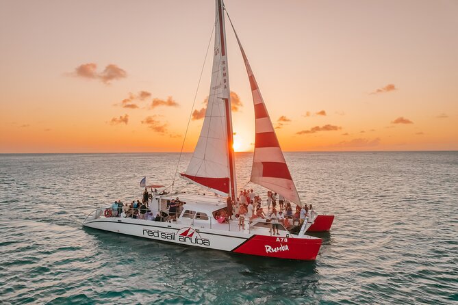 Aruba Sunset Sail Dinner Cruise with Open Bar by Catamaran - Boarding behind the Hyatt at 5:30 pm