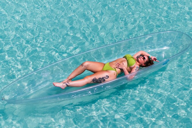 Aruba Unique Clear Kayak Drone Photoshoot with Video - A clear kayak makes an unusual Aruba souvenir