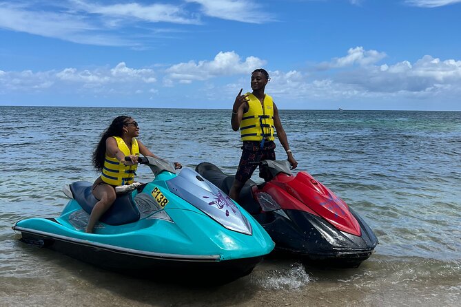 ATV and Jet Ski Options in Montego Bay with Transportation - Tropical Bliss Beach and the jet ski session