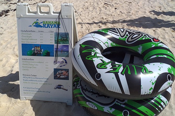 Bahama Kayak Full Day Water Sports Package at Junkanoo Beach - Snorkeling and the roped-off water area