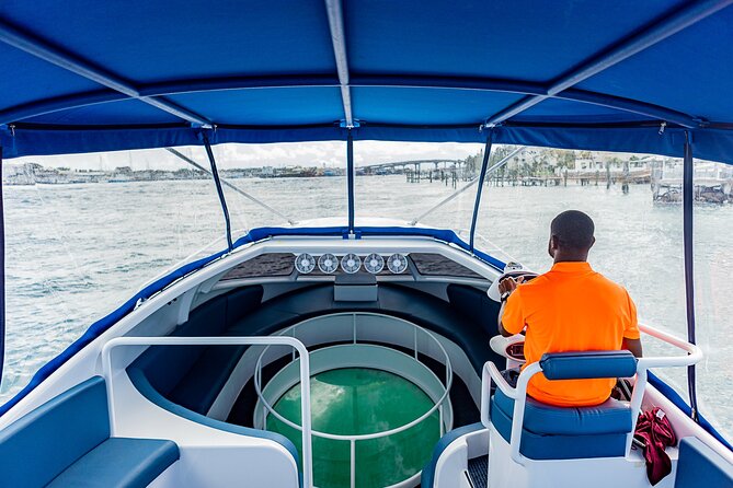 Bahamas on a Semi Submersive Glass Bottom Boat - What the semi-submersible viewing area adds