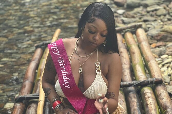 Bamboo Rafting Adventure with Limestone Massage from Montego Bay - Food, drinks, music, and the floating bar
