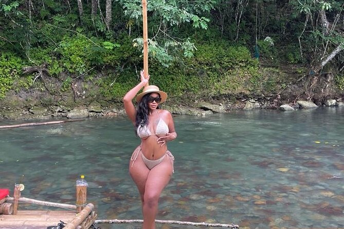 Bamboo Rafting & Limestone Massage (Great River) Lethe - Stops for photos, swimming, drinks, and food
