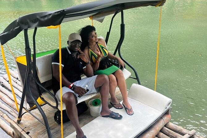 Bamboo River Rafting in Ocho Rios - Boarding the bamboo raft at Rio Nuevo