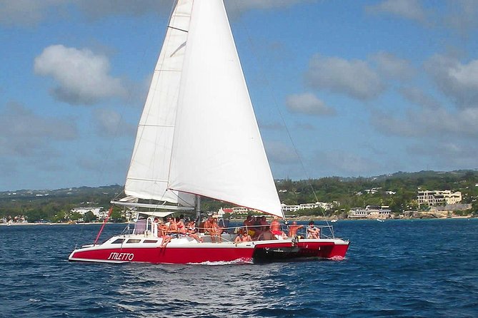 Barbados Catamaran Turtle Snorkel with Open Bar - Boarding the Stiletto and settling into the morning
