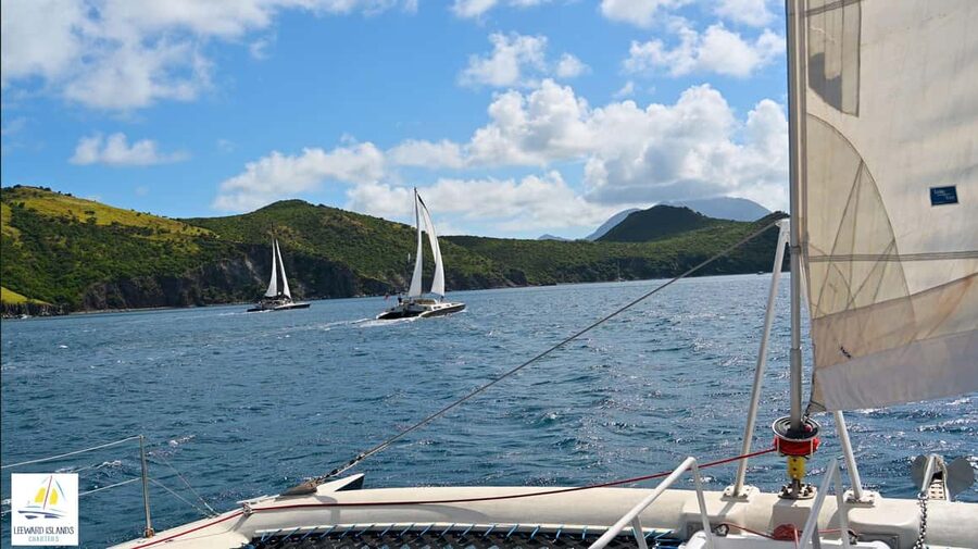 Basseterre: St. Kitts and Nevis Catamaran Tour with Lunch - Beach time and lunch on Nevis