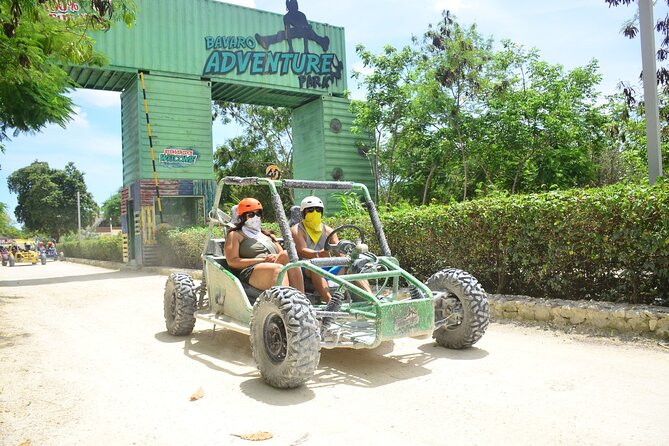Bavaro Adventure Park Buggy Ride, Zipline Mega Splash, and Waterfall Pool - Clothing, safety, and age rules