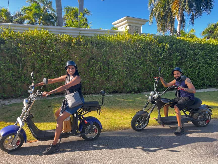 Bavaro Punta Cana: City Tour with Harley models E-Scooters - Four hours, with about three hours on the route