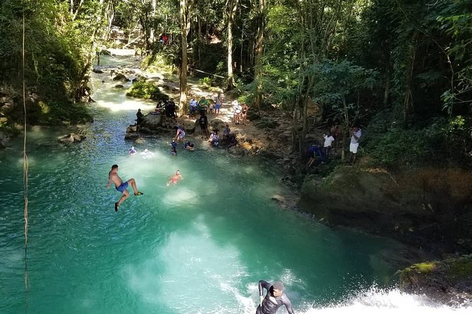 Blue Hole And Konoko Falls Combo Tour From Ocho Rios & Runaway Bay! - The Blue Hole guides add practical help