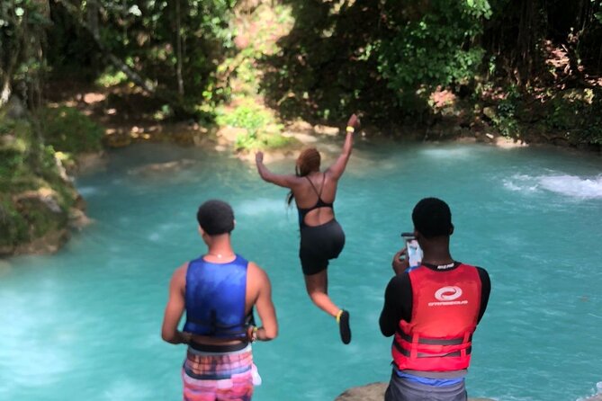 Blue Hole and Sightseeing Tour from Falmouth - At the Blue Hole: pools, falls, and the rope swing