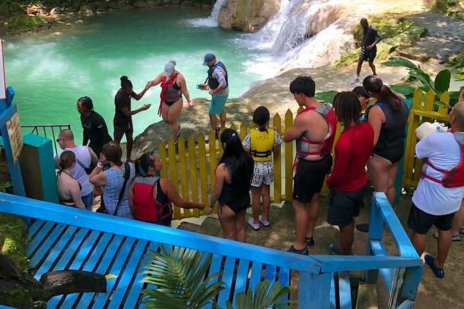 Blue Hole Falls & Ocho Rios from Montego Bay & Falmouth Jamaica - Scotchies supplies the Jamaican food break