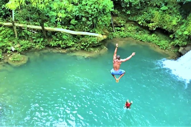Blue Hole & Secret Falls Day-Trip with Shopping from Grand Palladium - Scotchies brings jerk cooking to the table