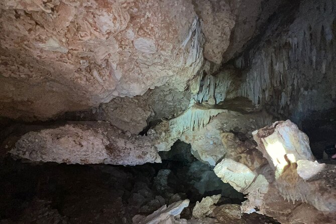 Bonaire CaveTour Climb, Snorkel & Explore the Hidden Gems - The wet cave is the reward at the end
