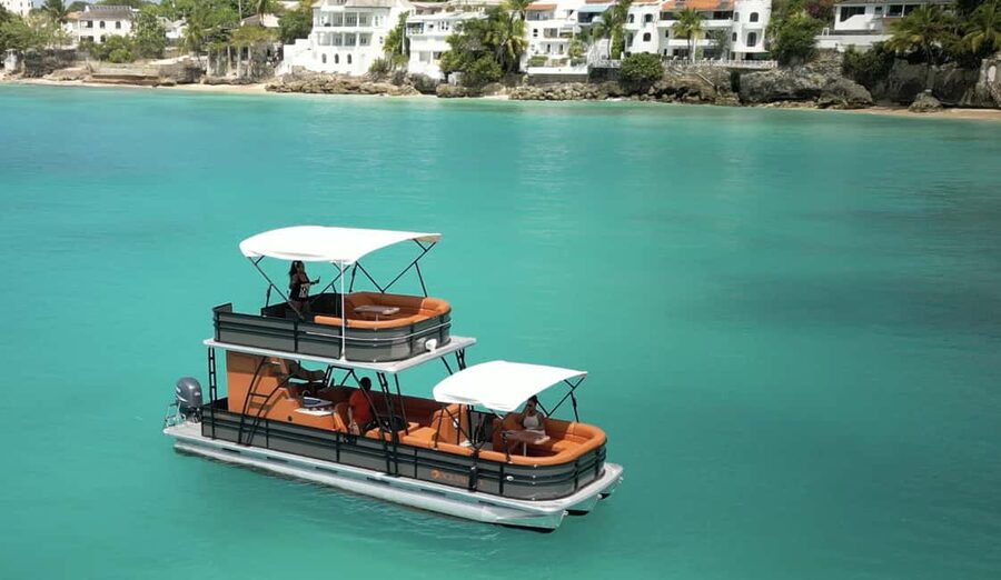 Bridgetown: Barbados Coastline Sunset Luxury Cruise - A sunset cruise with a party-boat side