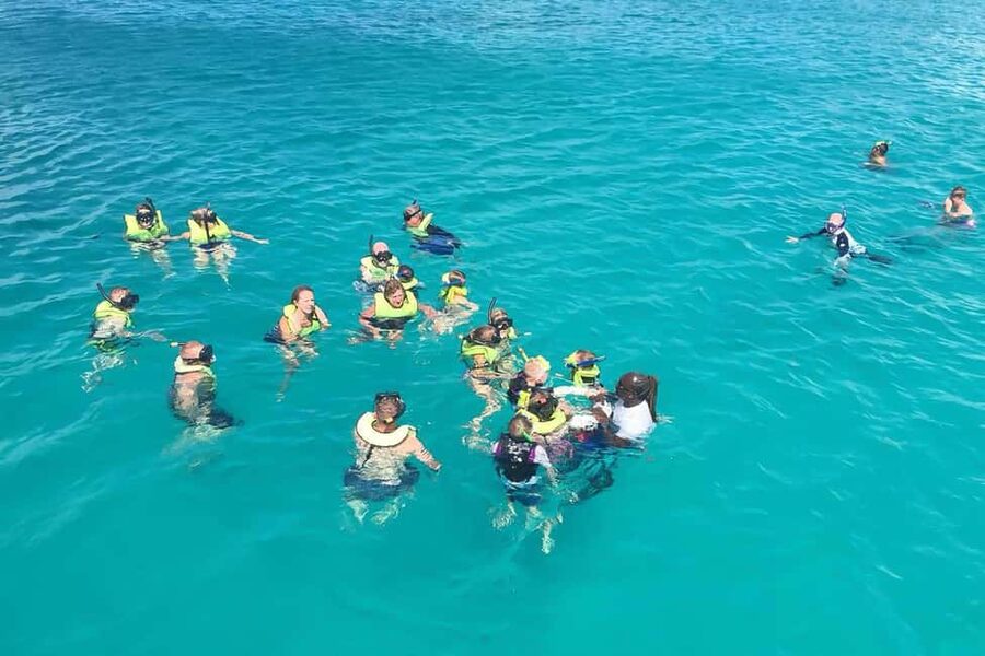 Bridgetown: Carlisle Bay Turtle and Shipwreck Boat Cruise - The short cruise across calm turquoise water