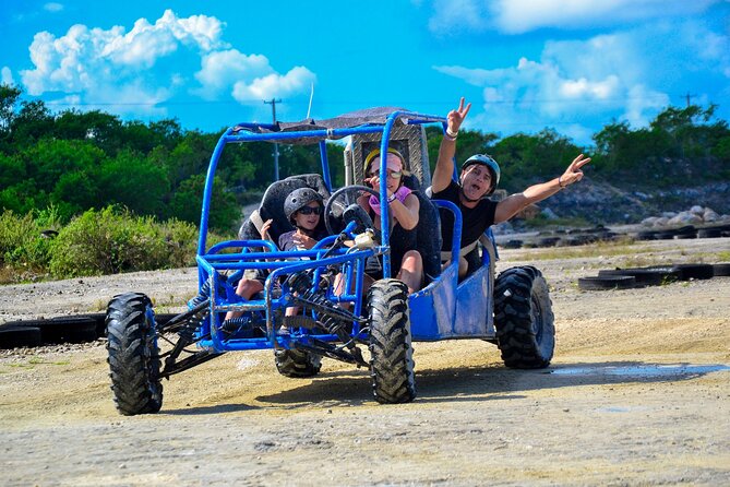 Buggy Ride, Cenote and Waterfall Pool at Bavaro Adventure Park - Blue Lagoon Cenote: cool water after the dust