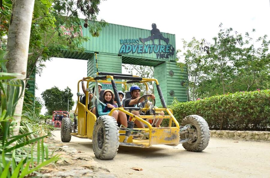 Buggy Ride, Zipline Splash & Waterfall Pool Combo with Lunch - Six hours of action at Bavaro Adventure Park