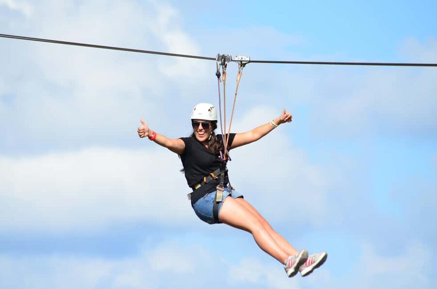 Buggy Ride, Zipline Splash & Waterfall Pool Combo with Lunch - Six zip lines, a Himalayan Bridge, and a wet finish