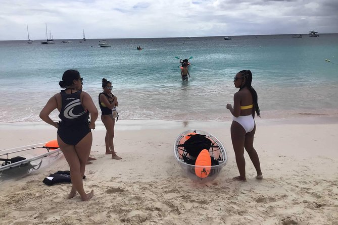 Carlisle Bay Clear Kayak Shipwreck Tour - Looking for green and hawksbill turtles