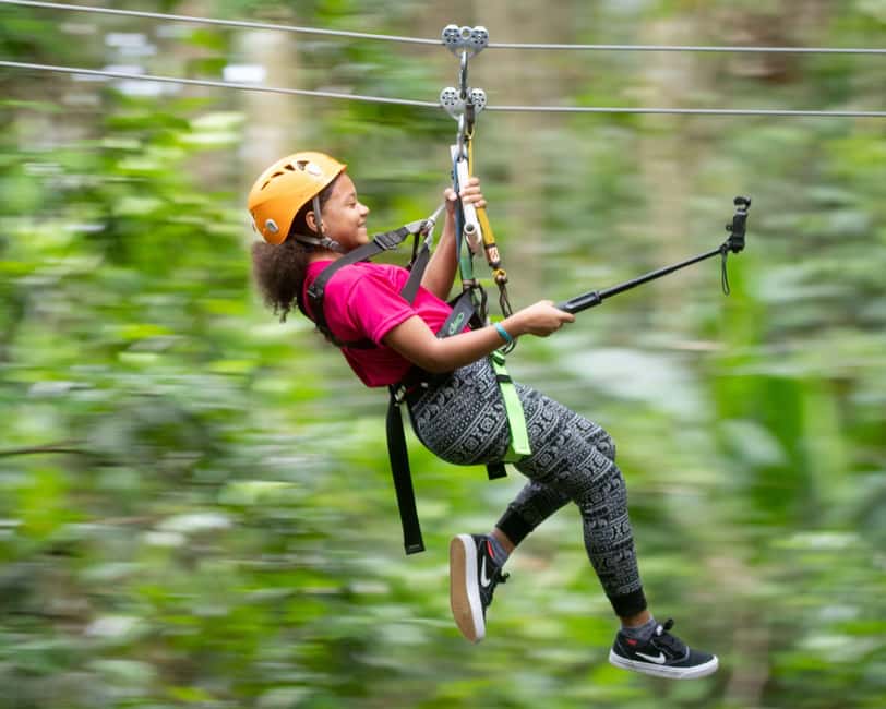Castries, St. Lucia - Adrenaline Zipline - Flying above Saint Lucia’s rainforest