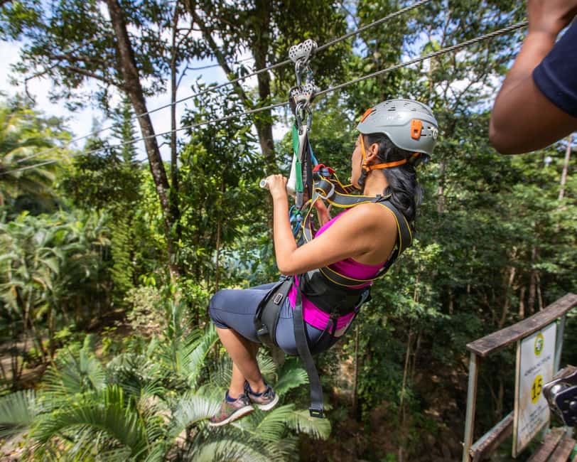 Castries, St. Lucia - Adrenaline Zipline - What the timing means for a cruise day