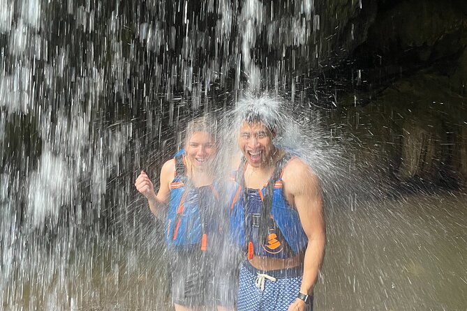 Cave, Waterfall and River Adventure in Charco Azul from San Juan - Walking the river and reaching the Arenales Caves