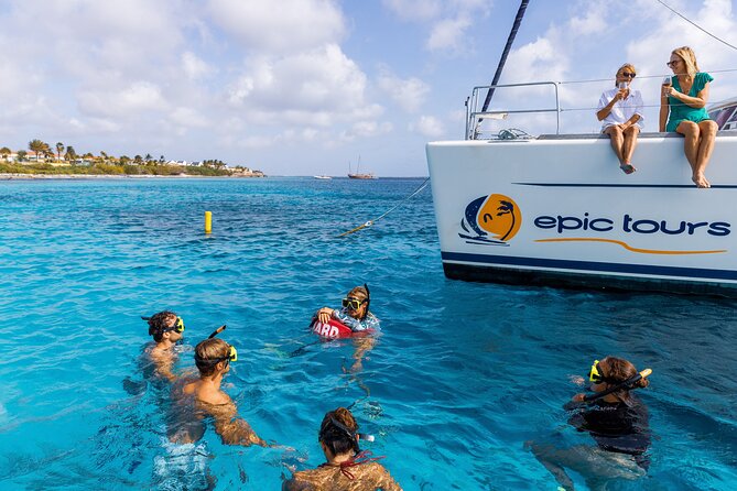 Chill and Grill Catamaran Tour in Bonaire - The first snorkel at Bonaire Marine Park
