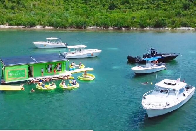 Circle the Island of St. John | Lunch stop at Lime Out (Taco Boat) - The North Shore cruise and first snorkel