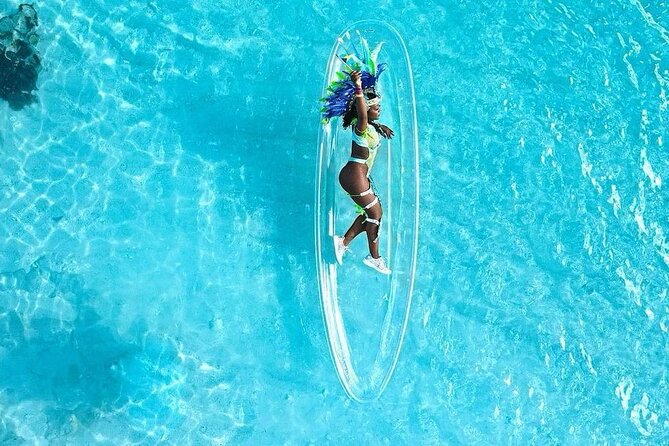 Clear Kayak Drone Photoshoot in Nassau Bahamas - Weather and water conditions can change the plan