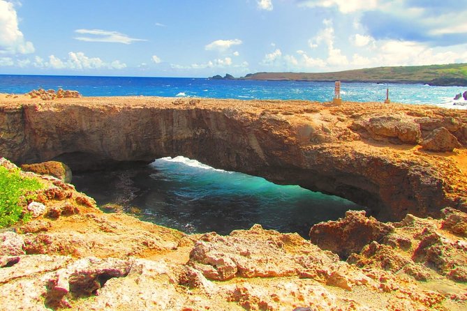 Colorful Beach Bus Sightseeing Tour of Aruba - Cave Pool Aruba: the most active stop on the route