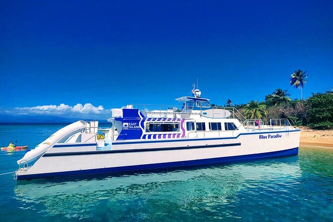 Culebra Full Day Beach and Fun Experience by Catamaran - Leaving Fajardo for an island beach