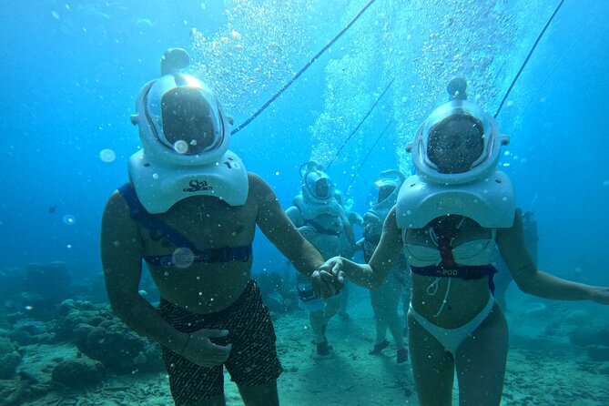 Curacao Helmet Diving-Walk the Ocean Floor, No Swimming Required - How the staff handle nerves underwater