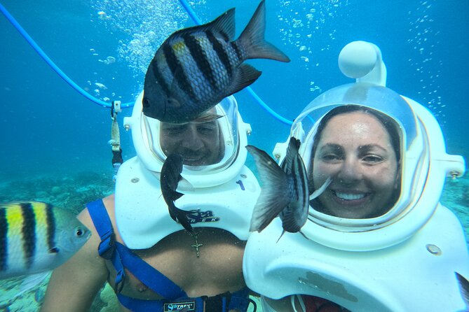Curacao Helmet Diving-Walk the Ocean Floor, No Swimming Required - Walking the marked path on the ocean floor