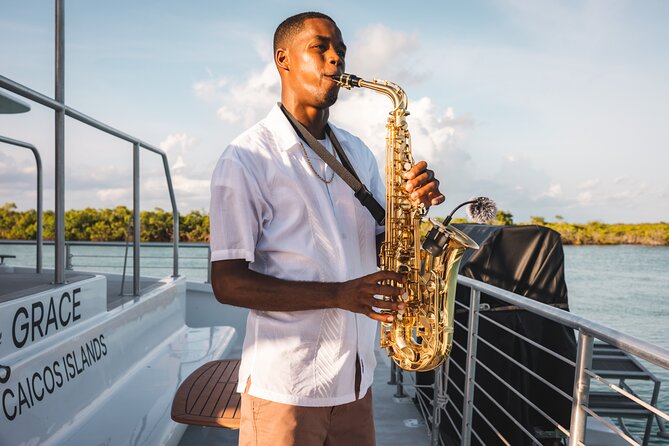 Deluxe Sunset and Saxophone Sail on Luxury Lady Grace Catamaran - Hors d’oeuvres instead of a full dinner