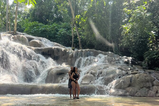 Dunn's River Park & Blue Hole Waterfall Combo from Montego Bay - Blue Hole: Rope Swings, Pools, and Waterfall Jumps